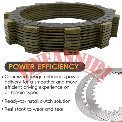 Clutch Friction and Steel Plate Kit for Yamaha YXZ1000R (2017–2023)
