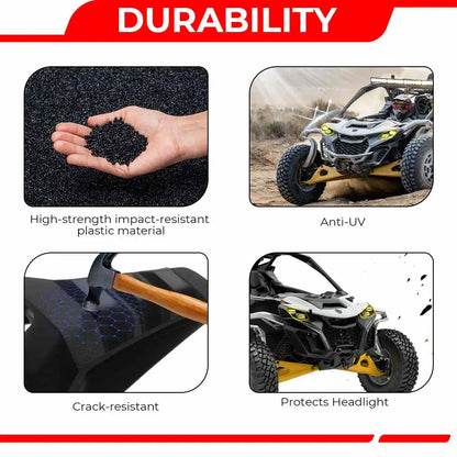 Headlight Trim Panel Covers and Support Brackets (Pair) for Can-Am Maverick R (2024–2026)