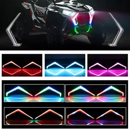 RGB Front Fang Signature Lights with Turn Signals for Polaris RZR XP 1000 & RZR XP Turbo