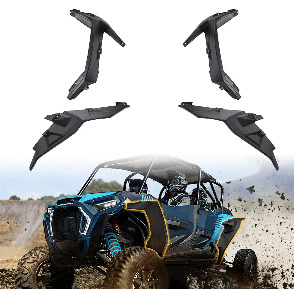 Full Front & Rear Extended Fender Flares for Polaris RZR XP 1000 & RZR XP Turbo
