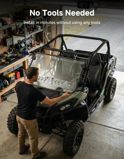 Vented Full Front Windshield for Can-Am Commander, Maverick Trail & Maverick Sport