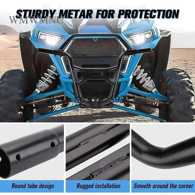 Heavy-Duty Front Bumper Brush Guard for Polaris RZR XP 1000 & RZR XP Turbo