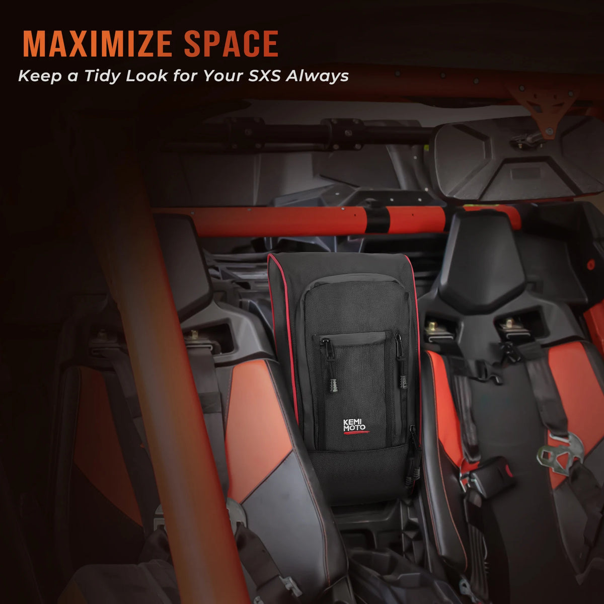 Center Console Shoulder Storage Bag for Can-Am Maverick X3 (2017–2023)