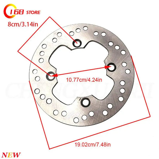 Front and Rear Brake Disc Rotor for Polaris RZR 900, RZR 570 & More