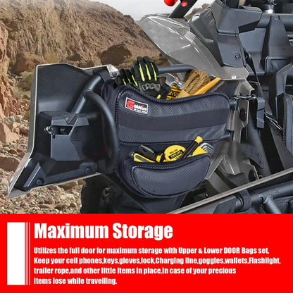 Rear Door Storage Bags, Upper and Lower for Can-Am Maverick X3 (2017–2026)