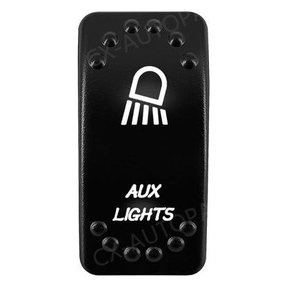Waterproof Backlit Rocker Switch, 20A 12V for UTV & SXS