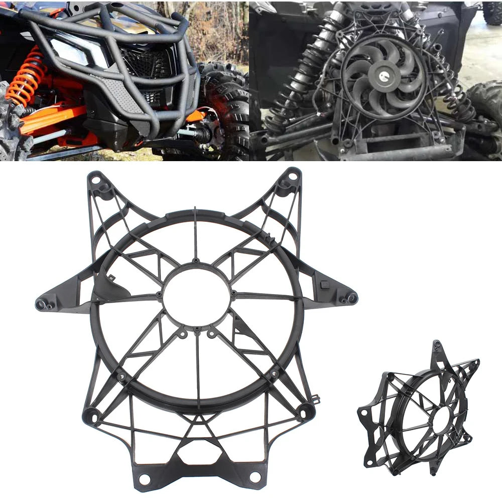 Radiator Fan Cover and Mounting Frame Assembly for Can-Am Maverick X3 (2017–2024)