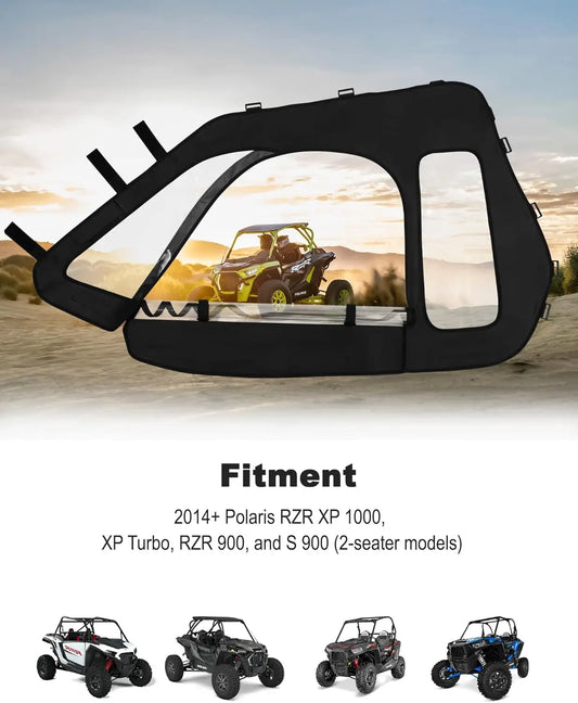 Soft Upper Doors, 2-Seat for Polaris RZR XP 1000 (2014–2023)