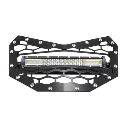 Stainless Front Grille with LED Light Bar for Can-Am Maverick X3 (2017–2026)