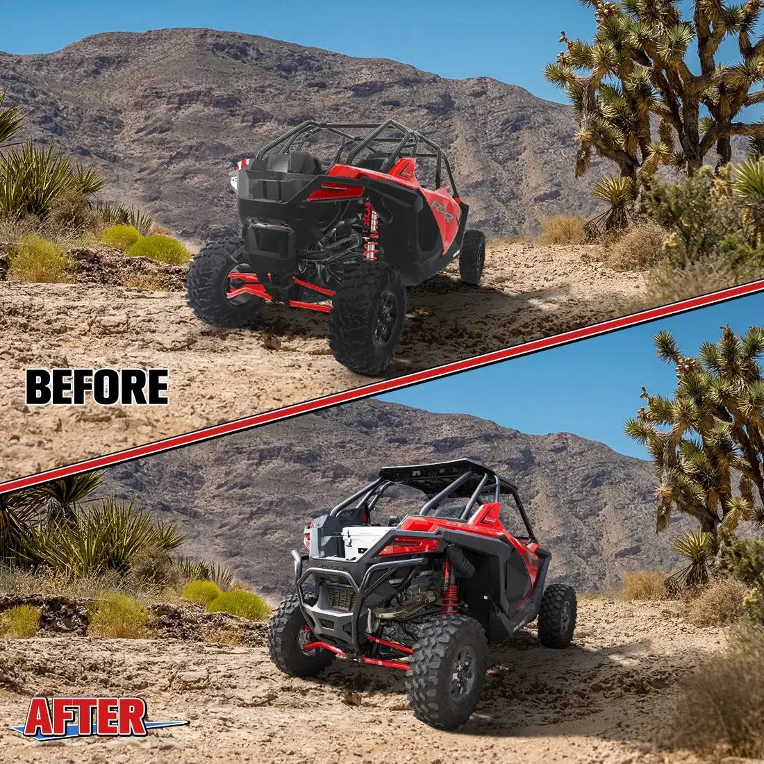 KEMIMOTO Rear Bumper for Polaris RZR Pro XP & RZR Turbo R
