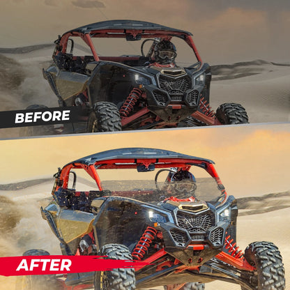 Half Front Windshield, 49.2-Inch Wide for Can-Am Maverick X3 (2017–2025)