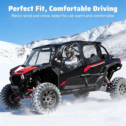 Soft Upper Door Kit with Side Windows, 4-Door for Polaris RZR XP 1000 (2014–2023)