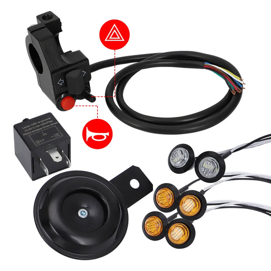 Street Legal LED Turn Signal Kit with Horn for UTV & SXS