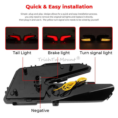 Rear LED Tail Light Assembly with Turn Signal for Can-Am Maverick X3 (2017–2026)