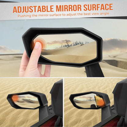 Folding High-Performance Racing Side Mirrors for Can-Am Maverick X3 (2017–2023)
