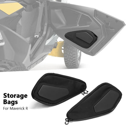 Lower Door Side Storage Tool Bags, Black for Can-Am Maverick R (2024–2025)