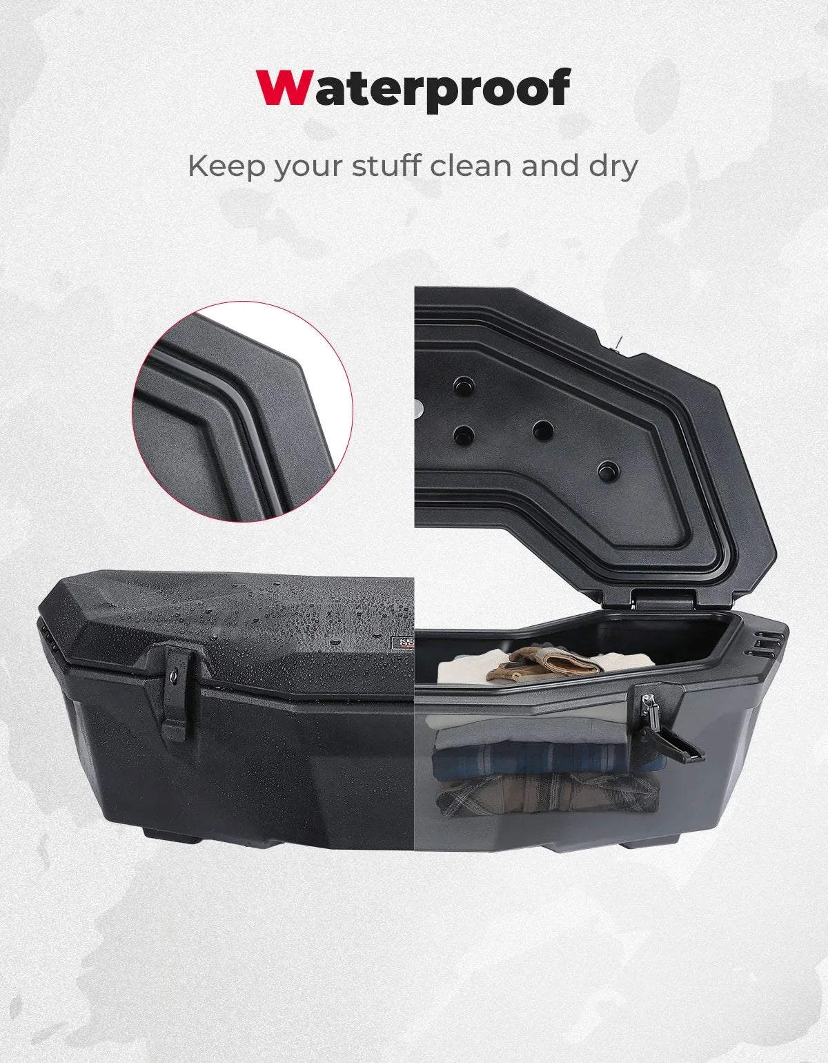 30L/45L Rear Cargo Storage Box for Can-Am Maverick X3 & Commander