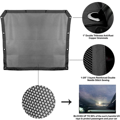 Heavy-Duty Mesh Sunshade Top with UV Protection for Polaris RZR Pro XP (2020–2022)
