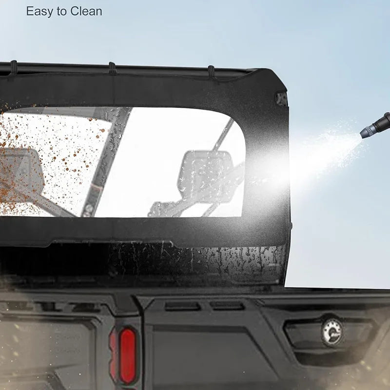 Soft PVC Rear Windshield Dust Panel for Can-Am Defender (2016–2026)