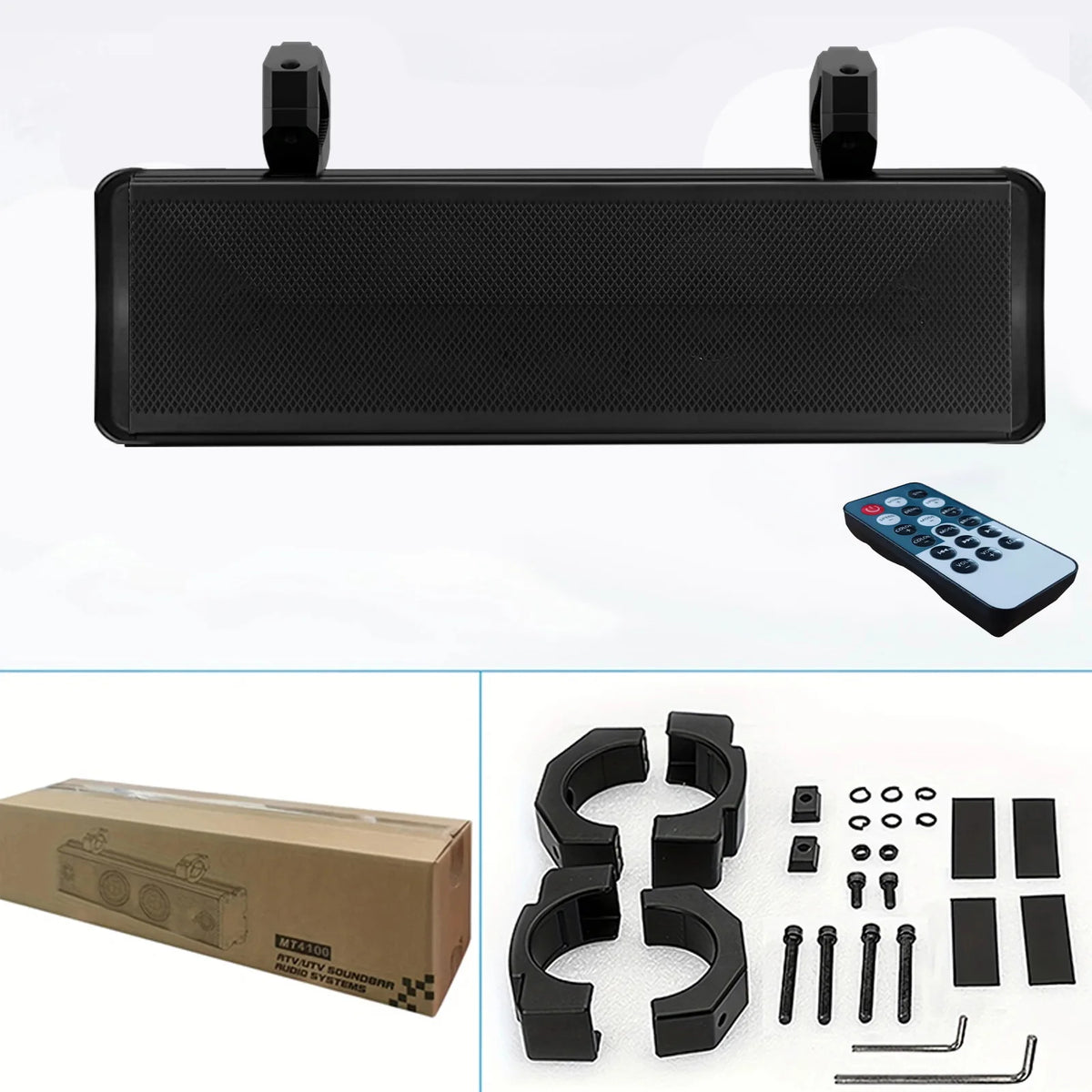 17-Inch Bluetooth Sound Bar with Lighting for UTV & SXS