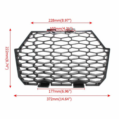 Front Main Mesh Grille Cover for Polaris RZR XP 1000, RZR 900 & RZR XP Turbo