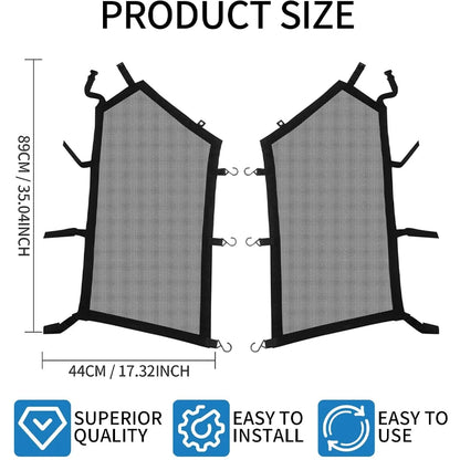 Upper Door Window Screen Nets, Left & Right for Can-Am Maverick X3 (2017–2024)