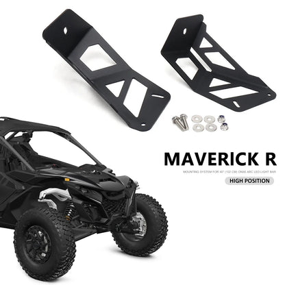 Off-Road LED Light Bar Mounting Bracket Kit for Can-Am Maverick R (2025)