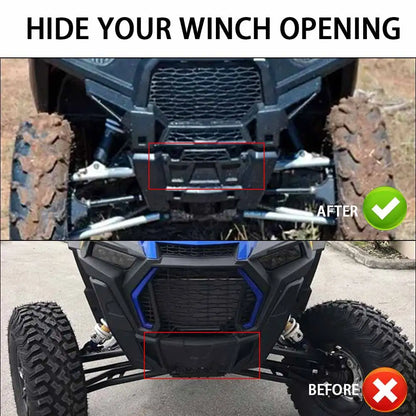 ABS Front Winch Cover Protector for Polaris RZR XP 1000, RZR XP Turbo & More