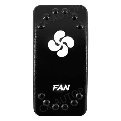 Waterproof Backlit Rocker Switch, 20A 12V for UTV & SXS