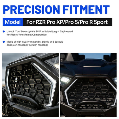 Front LED Signature Lights with RGB Turn Signals for Polaris RZR Pro XP & RZR XP 1000