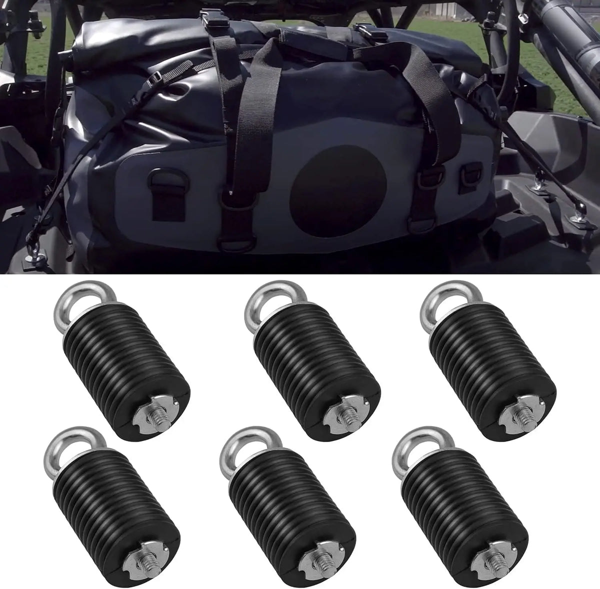 Black Bed Tie-Down Anchors for Polaris General, Ranger 570 & More