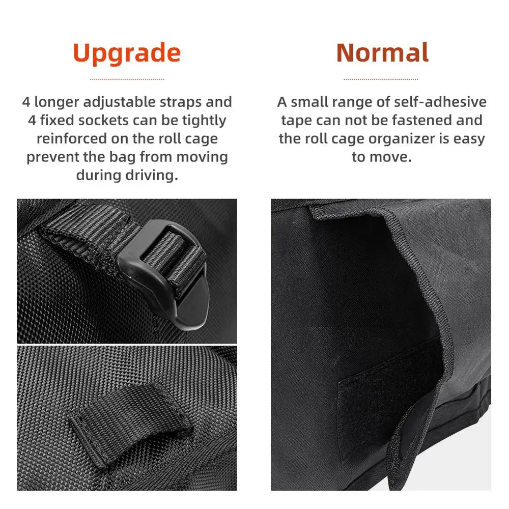 Roll Cage Organizer Storage Bag for UTV & SXS