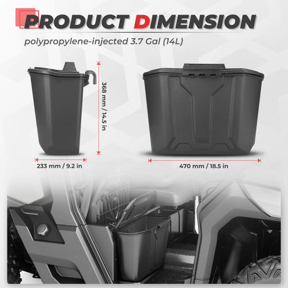 3.7 Gallon Removable Under-Seat Storage Bin for Can-Am Defender (2016–2025)