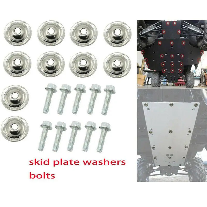 Skid Plate Washer and Bolt Kit (20-Pack) for Polaris RZR 570, RZR 900 & More