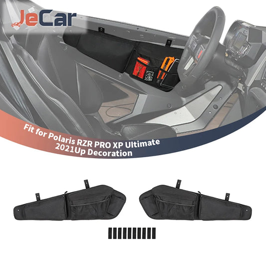 Inner Door Storage Bag Organizer Pockets for Polaris RZR Pro XP (2021–2026)