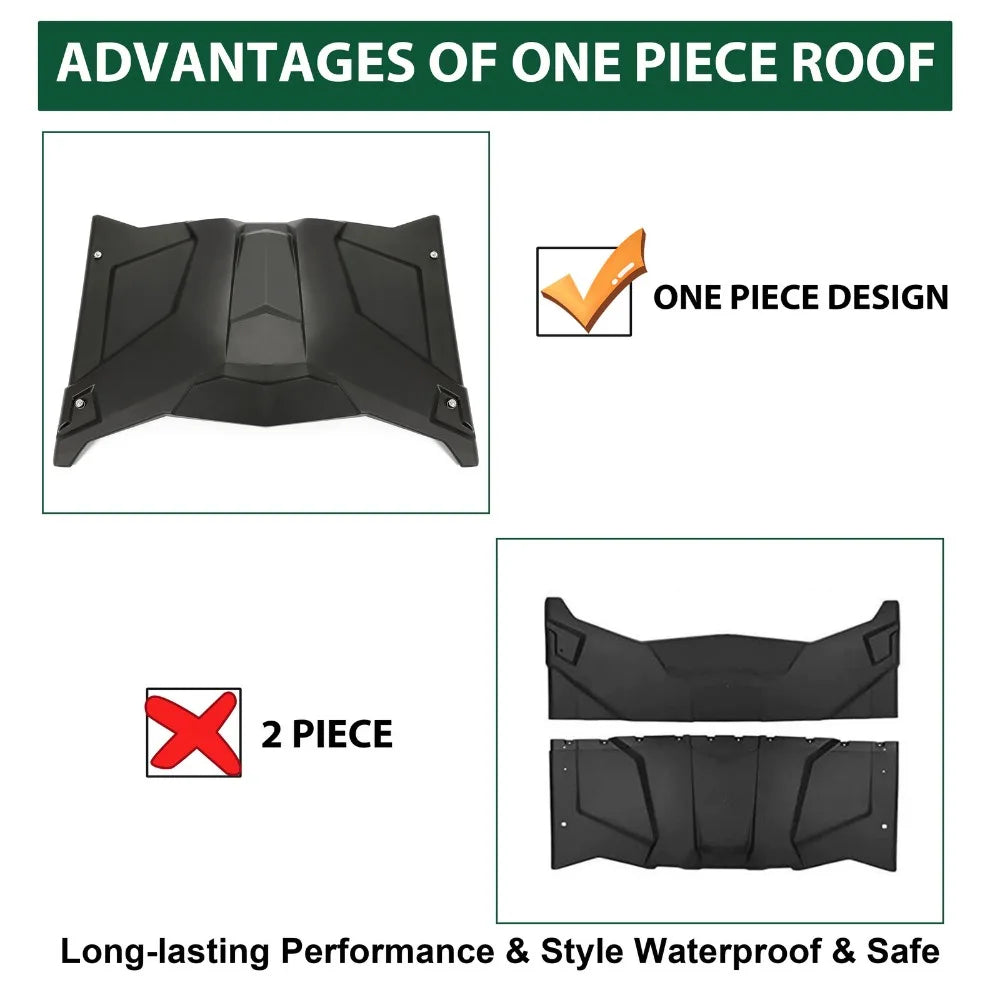 One-Piece Hard Roof Top, 2-Door for Can-Am Maverick X3 (2017–2024)