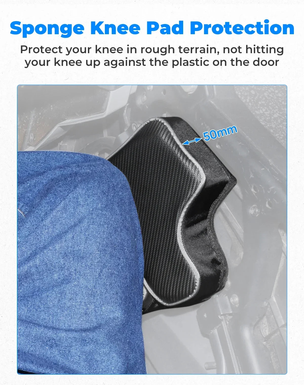 Front Lower Door Storage Bags with Knee Pads (Pair) for Polaris General (2016–2026)