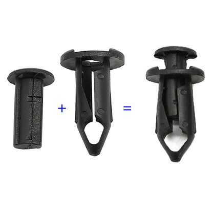 15mm Nylon Fender Push Rivets (100-Pack) for UTV & SXS