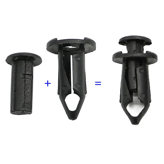 15mm Nylon Fender Push Rivets (100-Pack) for UTV & SXS