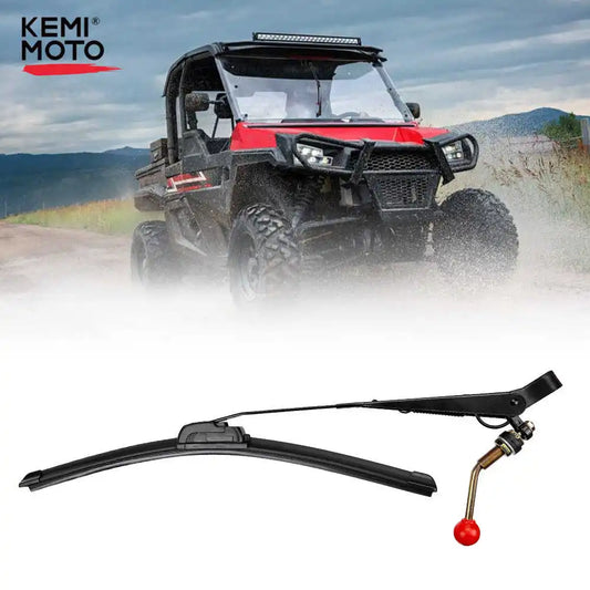 KEMIMOTO Manual Hand-Operated Windshield Wiper for UTV & SXS