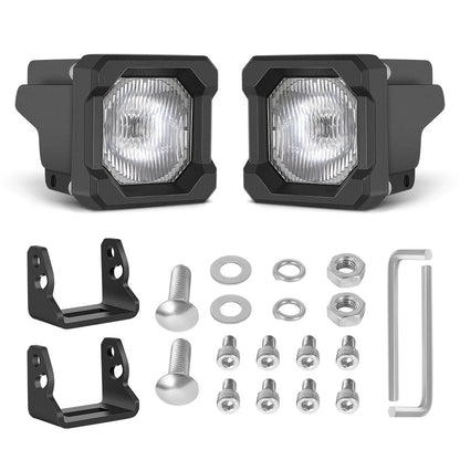 2-Inch LED Pod Lights, Spot or Flood Beam for UTV & SXS