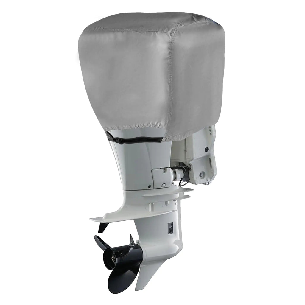 Outboard Motor Cover -Outboard Engine Cover Waterproof 600D Heavy Duty Boat Engine Hood Covers - Fit for Motor 20-50 HP Boat Motor Cover24" L x 18" W x 20 "H Apricot