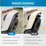 Fenders Front Rear Fenders Compatible With 2018-2024 Jeep Wrangler JL And JLU Unlimited Rubicon, Off-Road Wheel Fender Liner Set 4 Pcs
