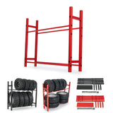 Benedict Harry RC Car Alloy Tire Rack/ Wheel Rack for 1.9 2.2" Tire Wheel Rim SCX10 D90 CC01 TRX4 RC Crawler (Black)