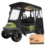 10L0L Golf Cart Driving Enclosure for 2 Passenger Club Car Precedent Onward & Tempo 600D Deluxe Heavy Duty Oxford Cloth Waterproof Windproof Golf Cart Rain Cover (Latest Improved Version)