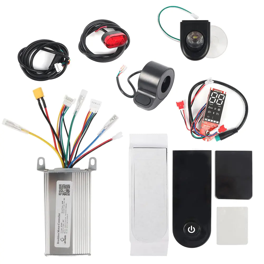 Ovfioaji Scooter Controller Kit for Xiaomi M365 Scooter Parts 350W 36V Control Brakes Electric Scooter Controller Board Kit(Black)