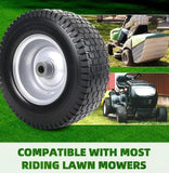 For 13x5-6 Solid Rubbe Riding Lawn Mower Wheels & Tires