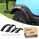 10L0L Front Rear Fender Flares for Club Car Precedent Golf Cart with Stainless Steel Screws Set of 4(Not fit modified models)