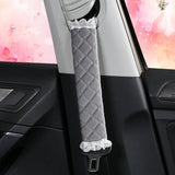 Car Seat Belt Shoulder Pads - Plush Winter Comfort