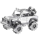 Piececool 3D Metal Puzzle SUV Car Model Kits Vehicle Car Models Building Kit Brain Teaser 3D Puzzle Toys DIY Craft Kits Birthday for Teens Men Women 157 Pcs